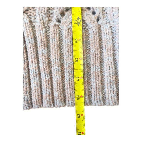 Banana Republic Brown Gray Marled Cable Tunic Sweater XSmall Wool Alpaca EUC - Picture 5 of 10